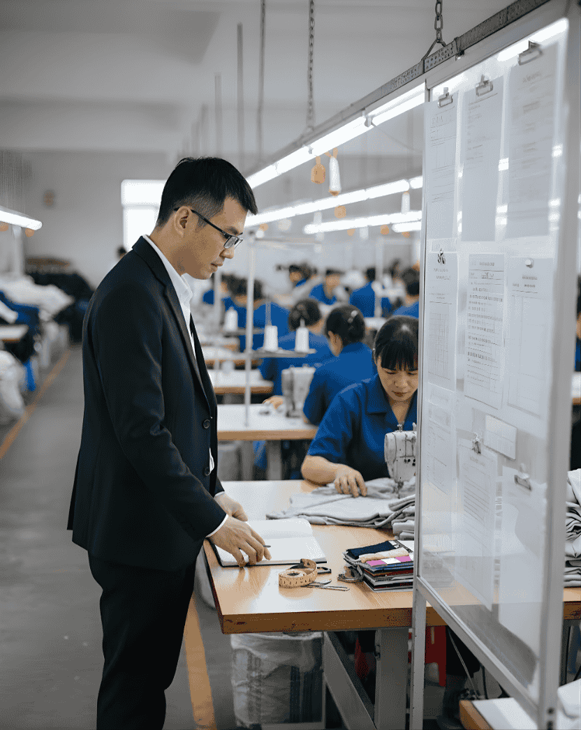 Quản lý kỹ thuật sản xuất tại cuối chuyền may trong nhà máy dệt may