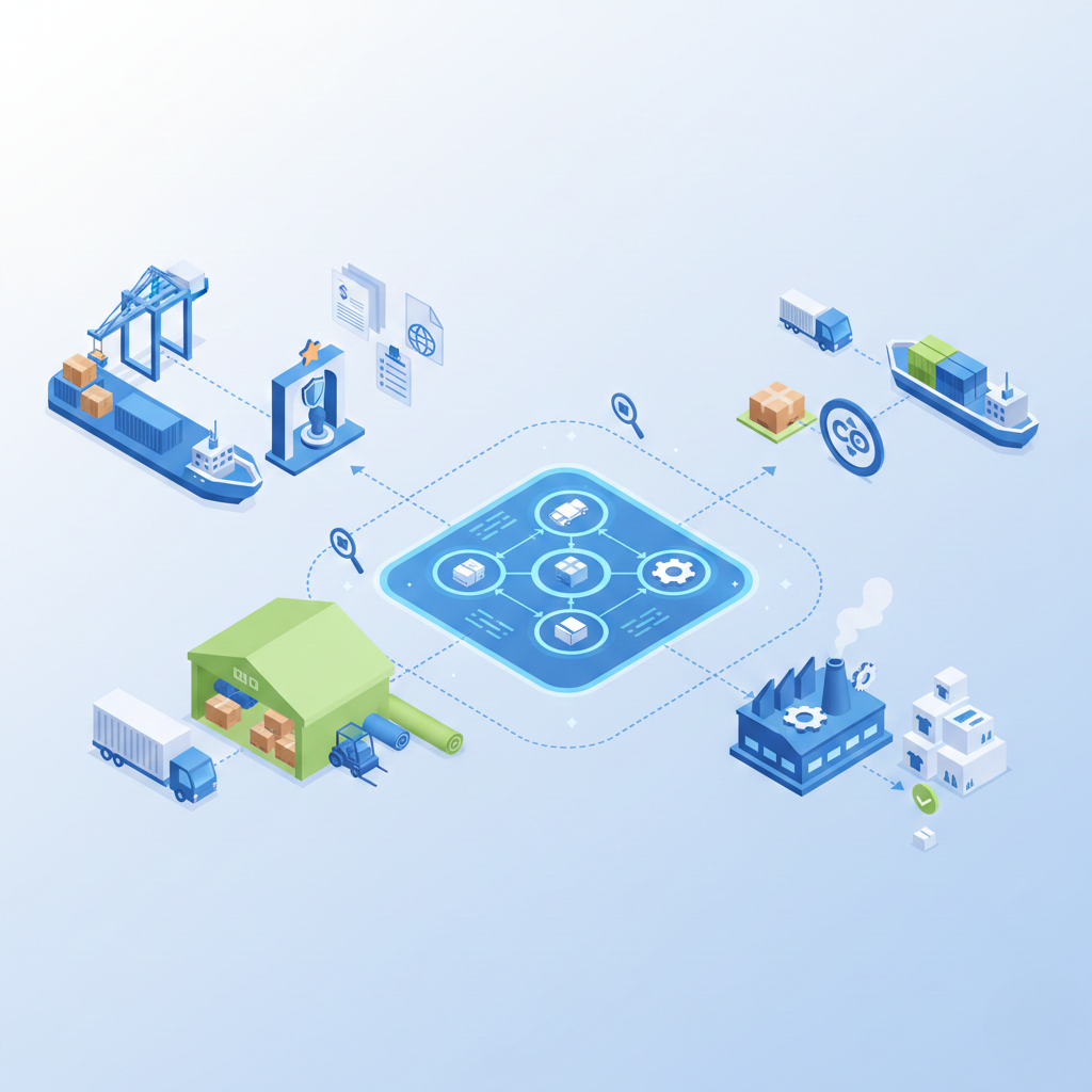 Minh hoạ phần mềm Quản lý xuất nhập khẩu doanh nghiệp dệt may tổng thể, kết nối kho và sản xuất