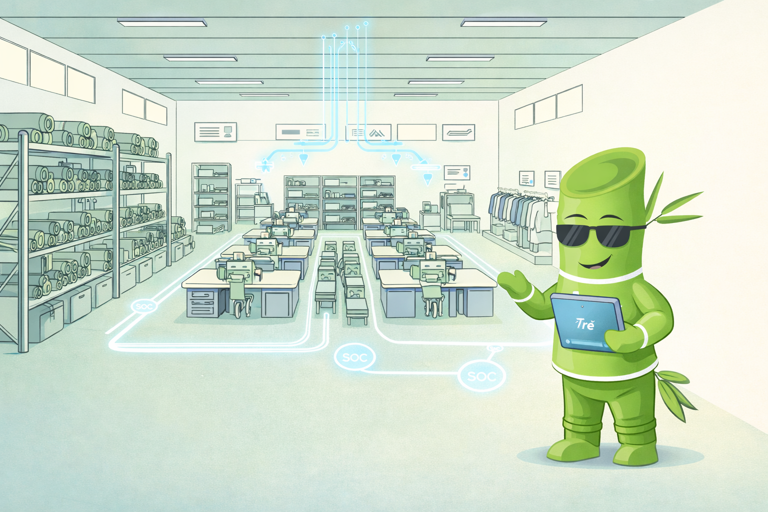 Minh hoạ giải pháp giảm tồn kho ảo bền vững trong nhà máy may thông qua dữ liệu tập trung và ERP quản lý kho sản xuất