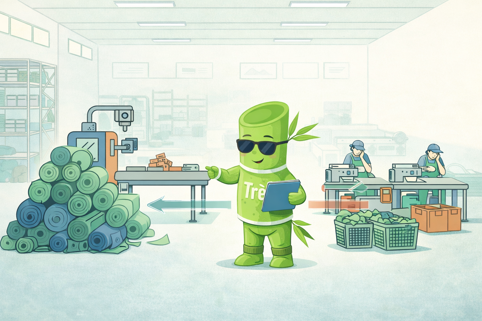 Tre hỗ trợ doanh nghiệp dệt may phát hiện lệch tồn kho khi nguyên phụ liệu dư ở một công đoạn nhưng thiếu ở công đoạn khác